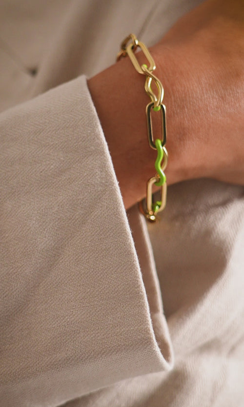 Paul Valentine Wave Rush Enamel Bracelet Black Friday