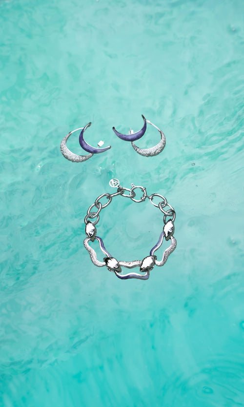 Paul Valentine Underwater Necklace & Hoops Set Rabatte dieses Monats