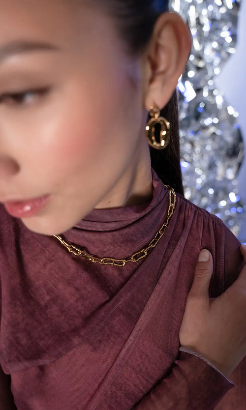 Paul Valentine Molten Chunky Necklace Hotsell