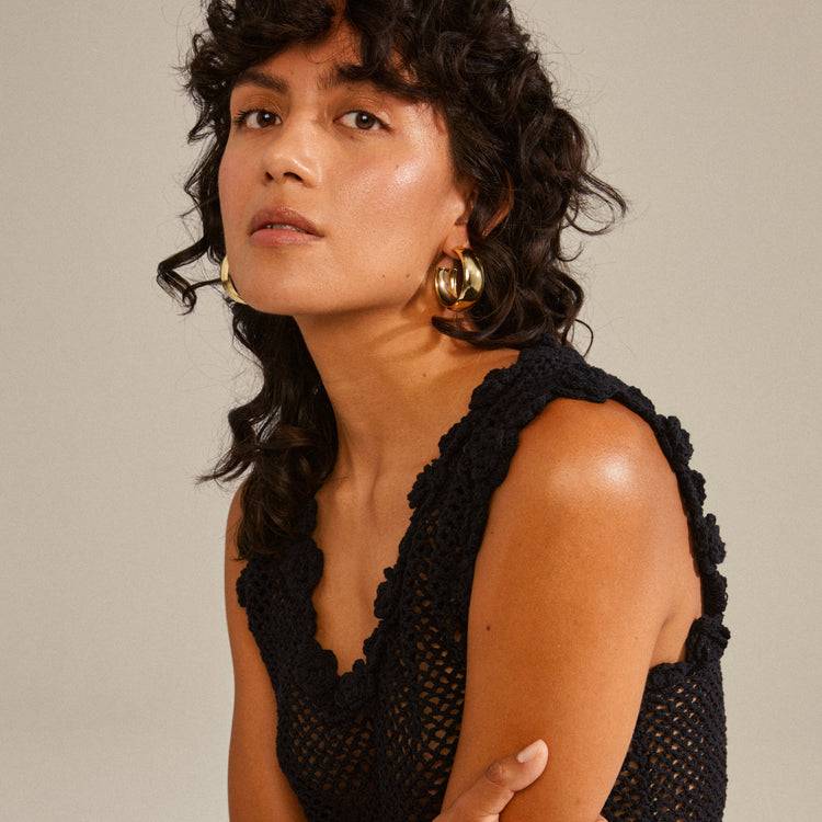 Pilgrim NAIA recycelte mega-chunky Hoops vergoldet Fabrikverkauf