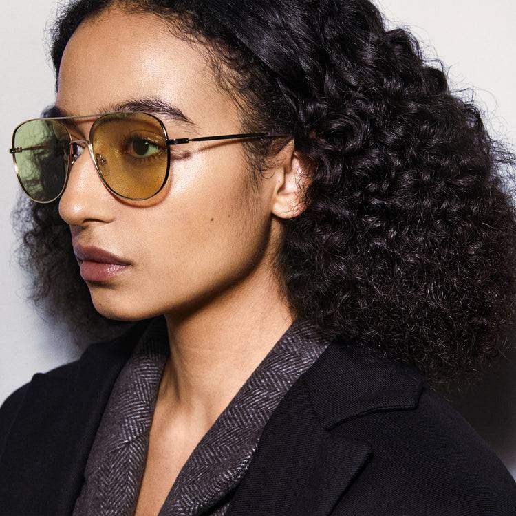 Pilgrim DALLAS Sonnenbrille Gelb/Gold Zeitlich begrenztes Angebot