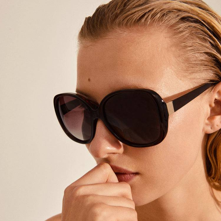 Pilgrim PARKER Oversized-Retro-Sonnenbrille, Braun Große Rabatte
