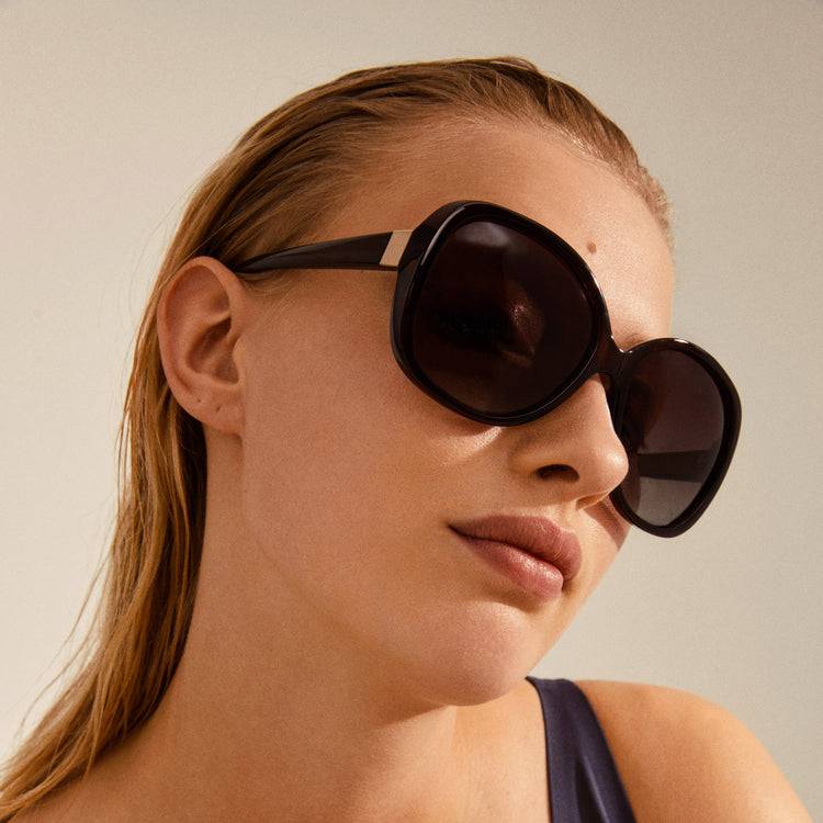Pilgrim PARKER Oversized-Retro-Sonnenbrille, Braun Große Rabatte