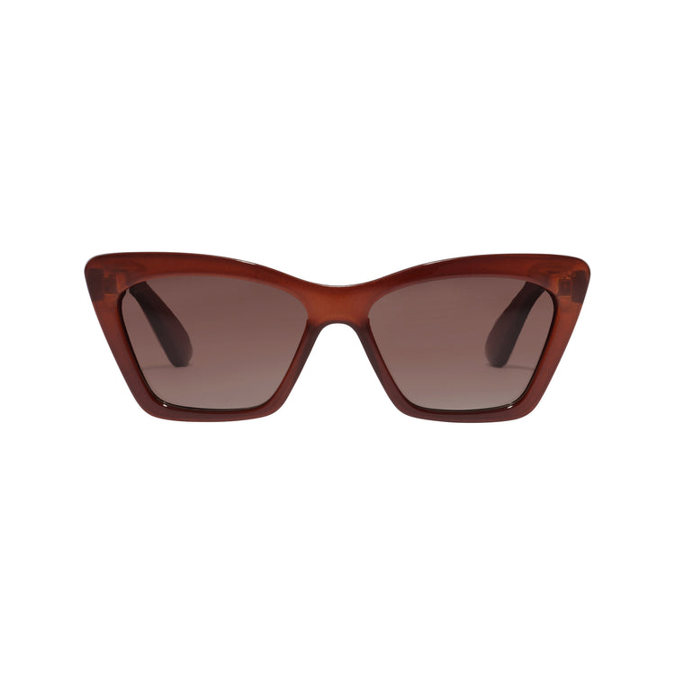 Pilgrim DAKOTA eckige Cat-Eye-Sonnenbrille braun Bestseller