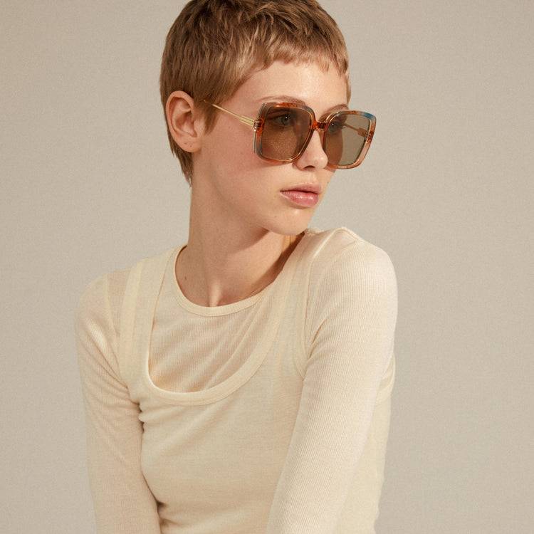 Pilgrim ALIET Sonnenbrille Mehrfarbig/Gold Saisonale Angebote