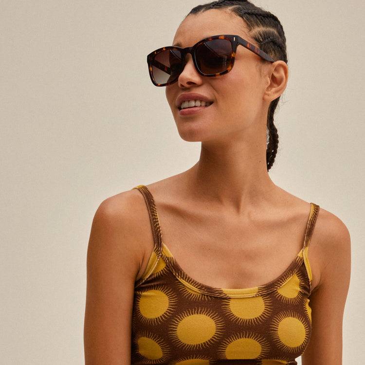 Pilgrim KATYA Recycelte Sonnenbrille Schildpatt-Braun/Gold Wochenangebot