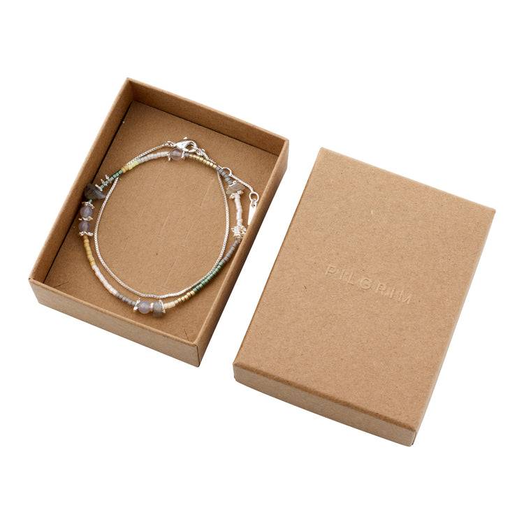 Pilgrim PIXIE Geschenkset, Armband 2-in-1-Set, versilbert Riesige Rabatte