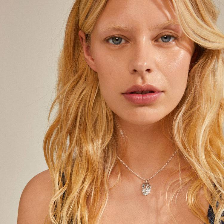 Pilgrim SUN Halskette aus recycelten Münzen versilbert Black Friday Preise