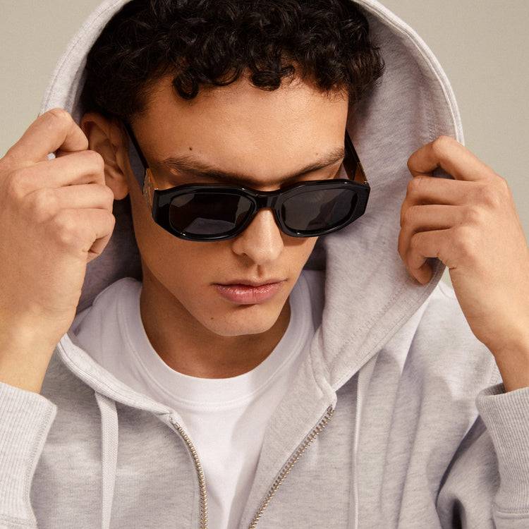 Pilgrim ZAYN Recycelte Sonnenbrille Schwarz/Gold Rabatt