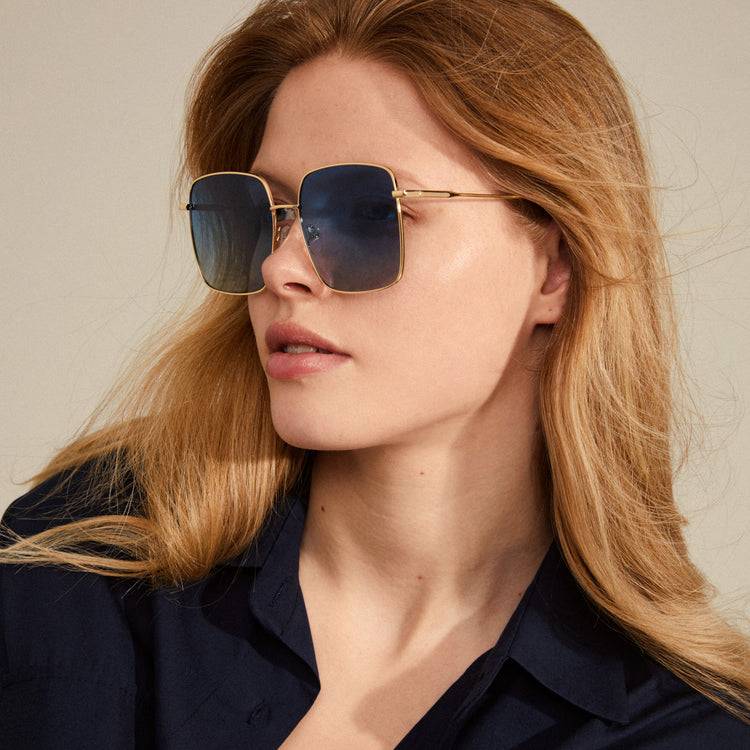 Pilgrim JONAN Sonnenbrille Blau/Gold Günstig kaufen