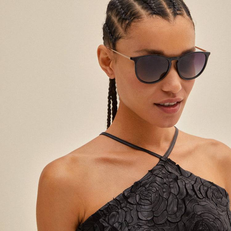 Pilgrim VANILLE Sonnenbrille Schwarz/Gold Flash Sale