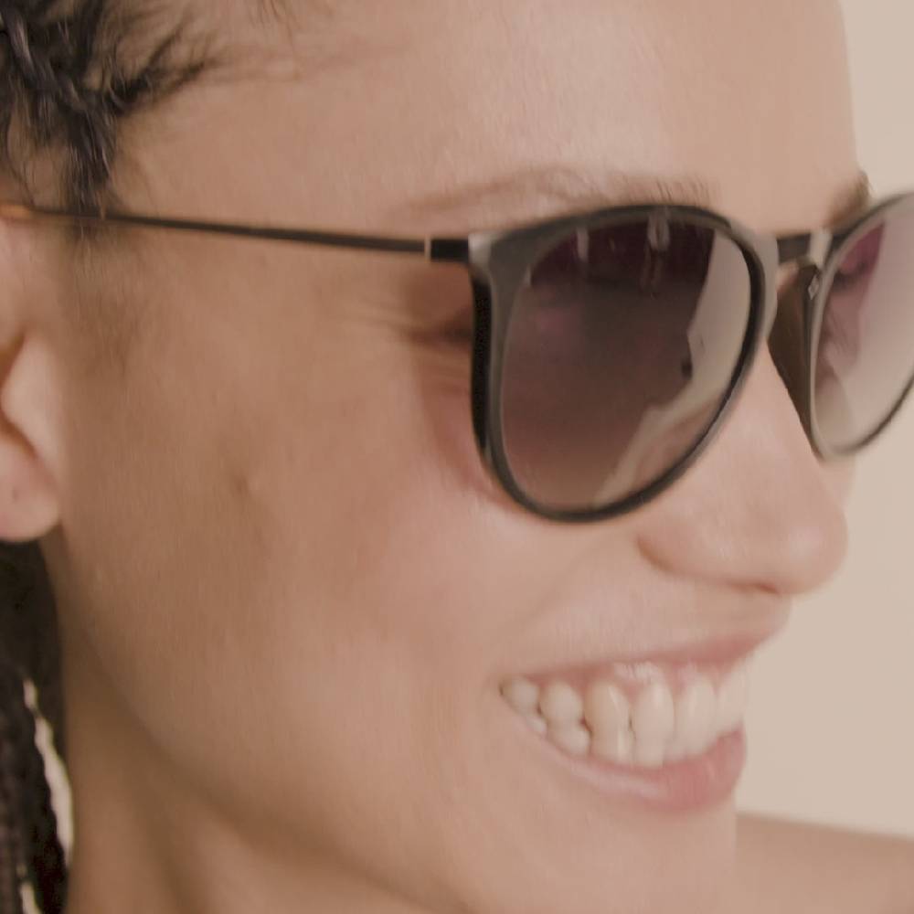 Pilgrim VANILLE Sonnenbrille Schwarz/Gold Flash Sale