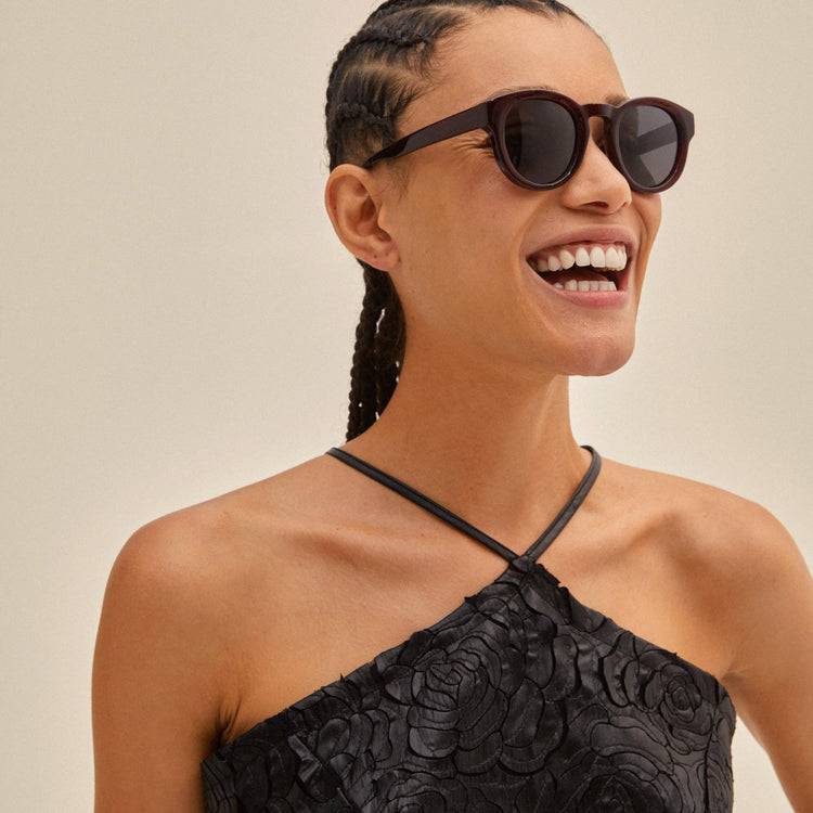 Pilgrim JANICA Recycelte Sonnenbrille Dunkelbraun Online Shopping