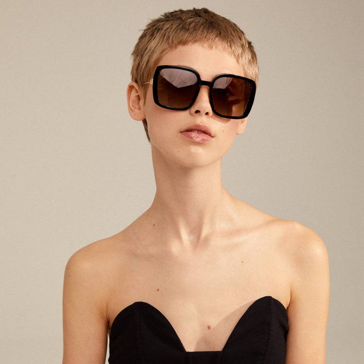 Pilgrim ALIET Sonnenbrille Schwarz/Gold Exklusivangebot