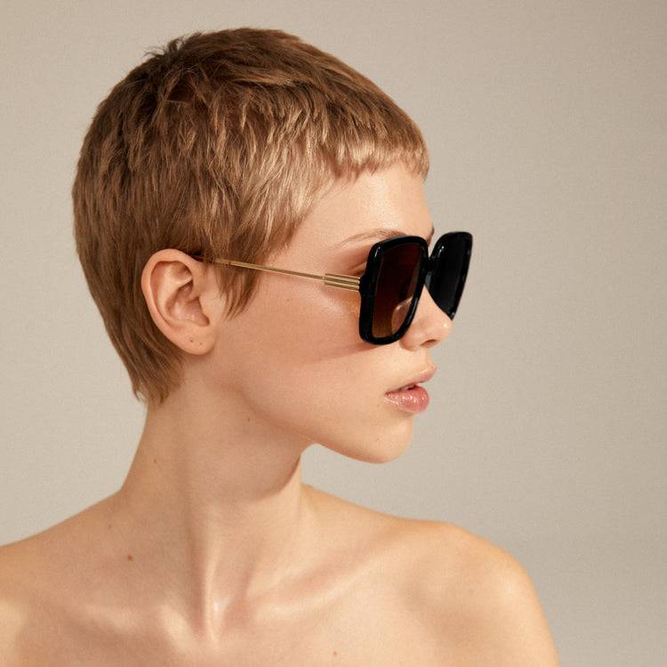 Pilgrim ALIET Sonnenbrille Schwarz/Gold Exklusivangebot