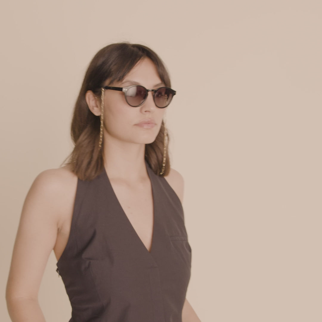 Pilgrim KYRIE Sonnenbrille Schwarz/Gold Saisonschlussverkauf