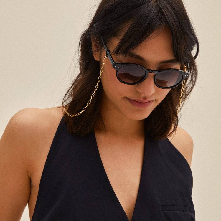 Pilgrim KYRIE Sonnenbrille Schwarz/Gold Saisonschlussverkauf