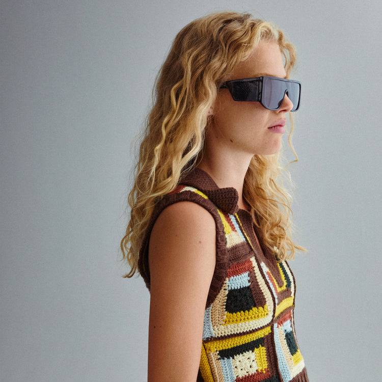 Pilgrim JOHARI Recycelte Sonnenbrille Schwarz Lagerräumung