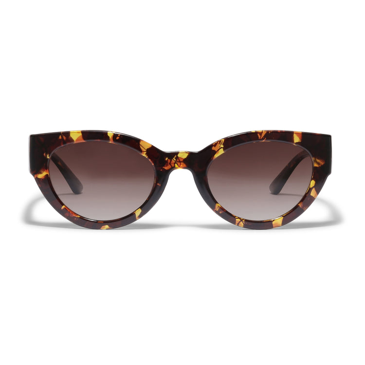 Pilgrim JUNA Cat-Eye-Sonnenbrille in braunem Schildpatt Heißer Verkauf