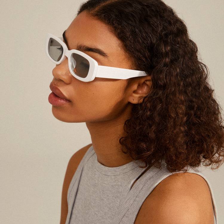 Pilgrim YANSEL Recycelte Sonnenbrille Weiß Online Outlet