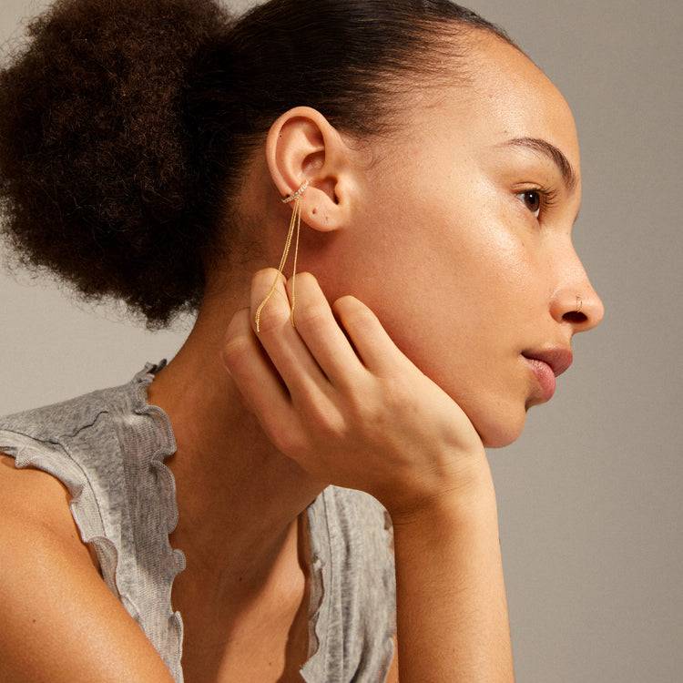 Pilgrim ALANNA recycelter Cuff-Ohrring vergoldet Bis zu 65% Rabatt