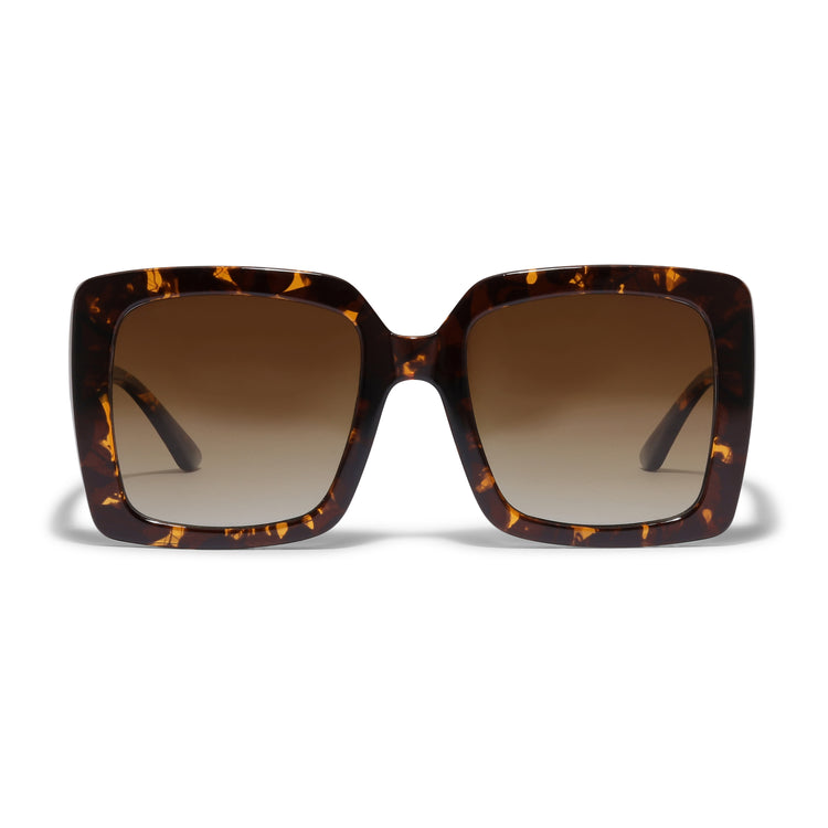 Pilgrim LUCIANA Oversized Vintage-Sonnenbrille in braunem Schildpatt Angebote