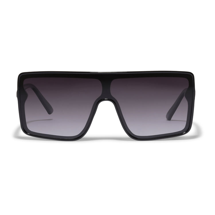 Pilgrim OCEANE eckig geformte Shield-Sonnenbrille schwarz Fabrikverkauf