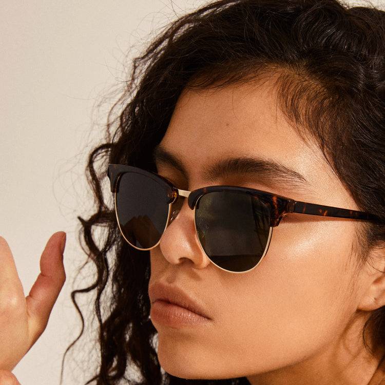 Pilgrim CHARLIE Sonnenbrille Schildpatt braun/Gold Großer Ausverkauf