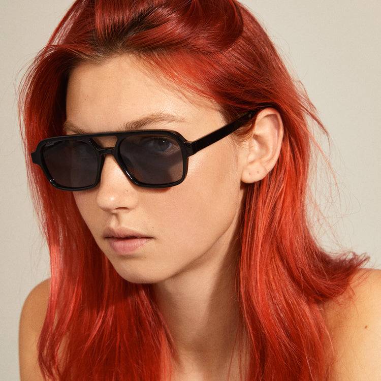 Pilgrim CASS recycelte Sonnenbrille im Retro-Stil schwarz Flash Sale