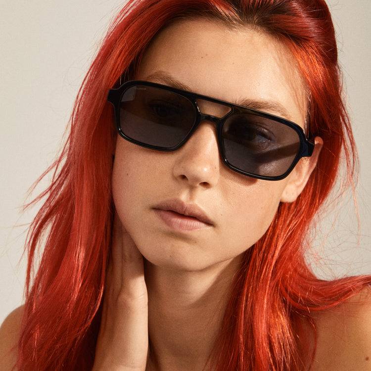 Pilgrim CASS recycelte Sonnenbrille im Retro-Stil schwarz Flash Sale