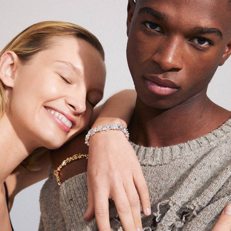 Pilgrim ACT recyceltes Armband versilbert Neueste Mode