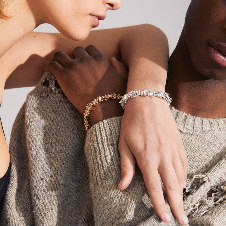 Pilgrim ACT recyceltes Armband versilbert Neueste Mode