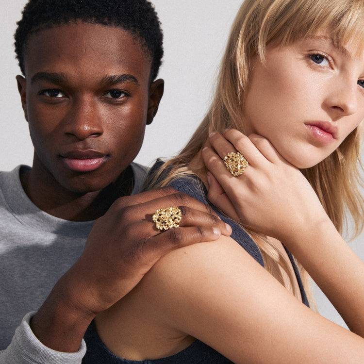 Pilgrim ACT recycelter Ring vergoldet Online Outlet