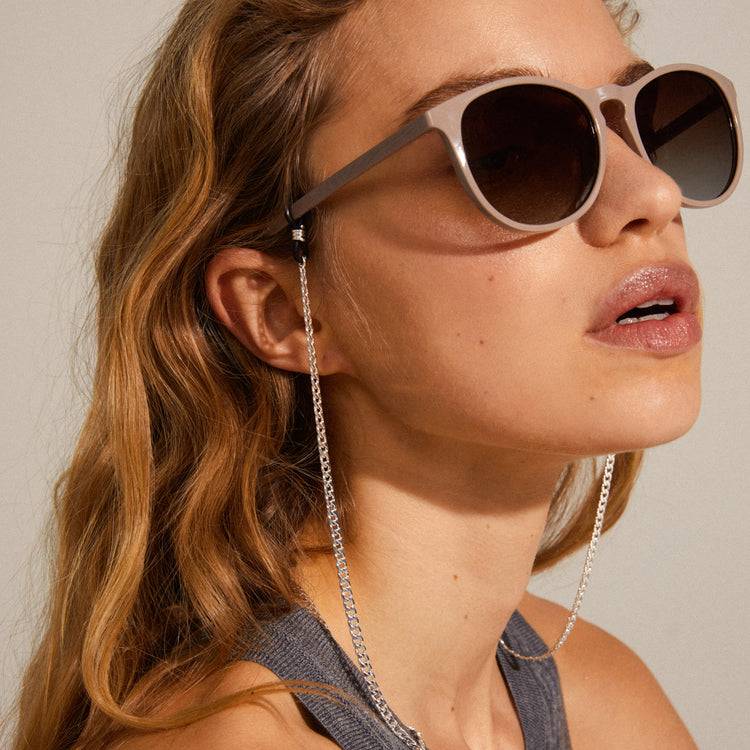 Pilgrim CAMILLA recycelte klassische Sonnenbrille hellbraun Tiefpreis