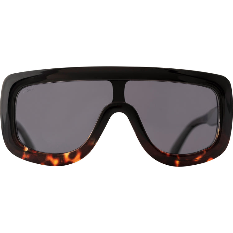 Pilgrim FIDELIA oversized Shield-Sonnenbrille, Schildpatt dunkel Letzter Tag