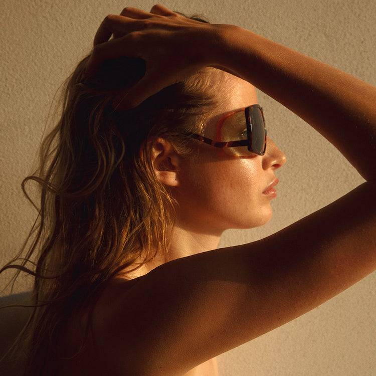 Pilgrim ELLEN oversized Retro-Sonnenbrille, Schildpatt Bis zu 65% Rabatt