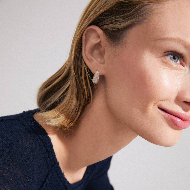 Pilgrim FOCUS recycelte Kristallohrringe vergoldet Günstig kaufen