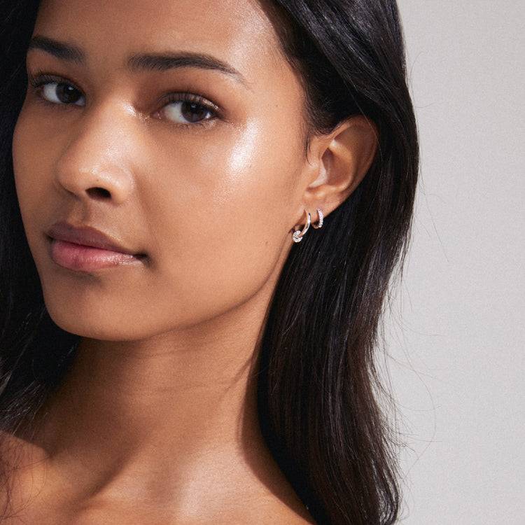 Pilgrim SCOTTIE recycelte Ohrringe 2-in-1-Set versilbert Top Angebot