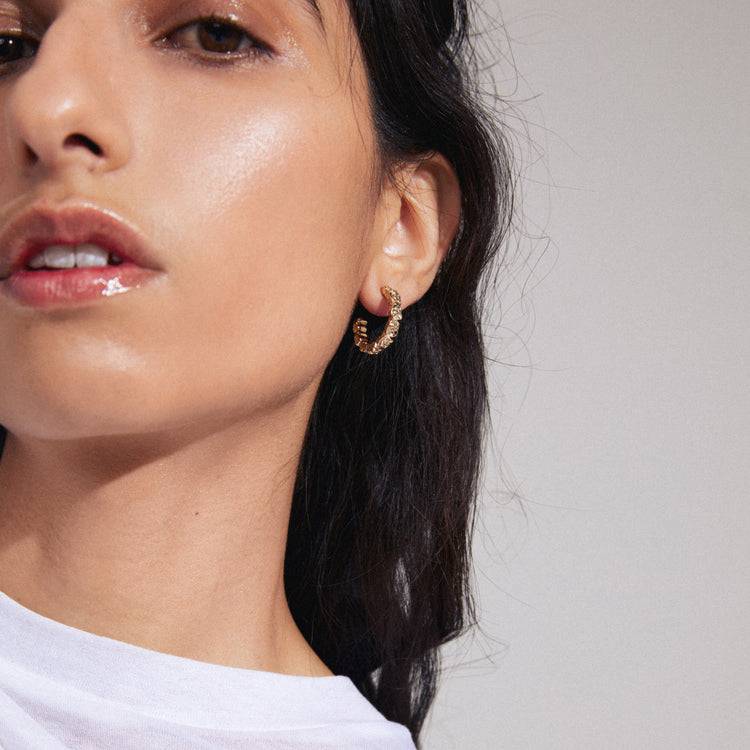 Pilgrim SCOTTIE recycelte Creolen vergoldet Online Outlet