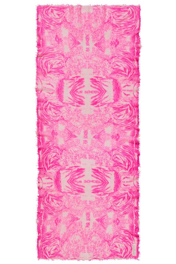Pur Schoen Schal crazy animal neon pink-rose Letzter Tag