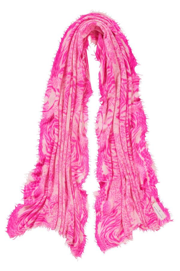 Pur Schoen Schal crazy animal neon pink-rose Letzter Tag