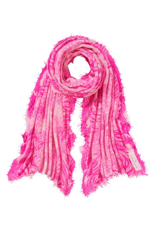 Pur Schoen Schal crazy animal neon pink-rose Letzter Tag
