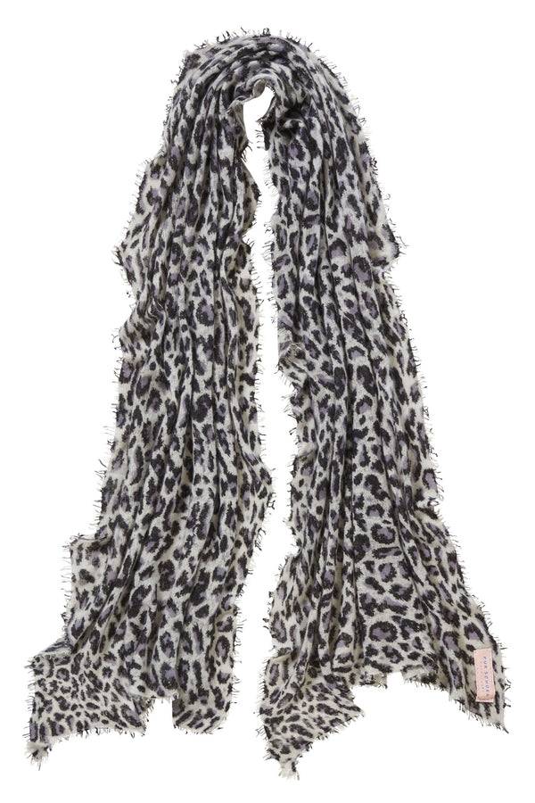 Pur Schoen Schal leo black-grey Bis zu 60% Rabatt