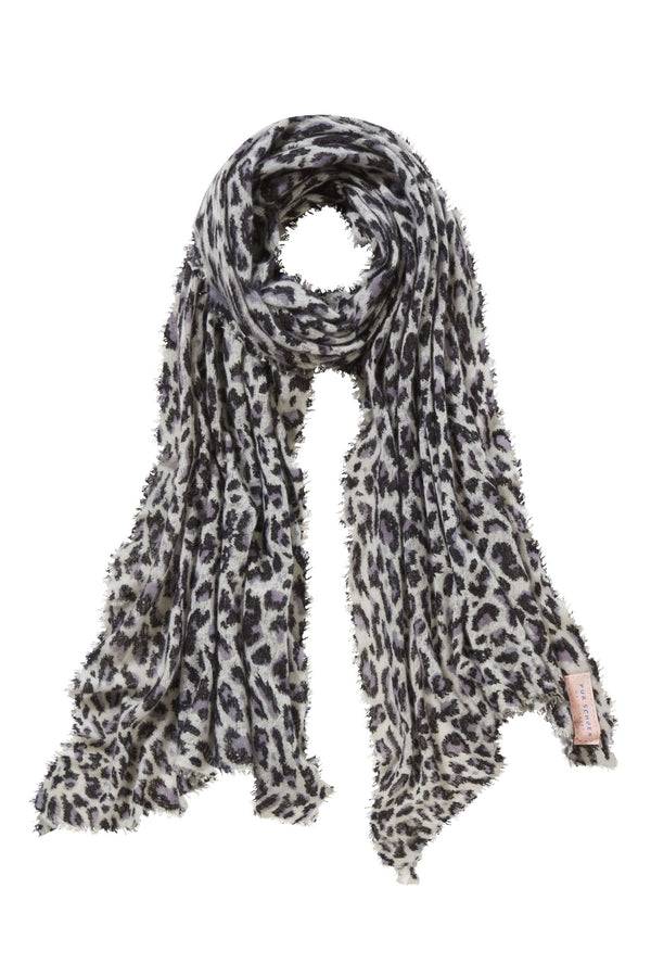 Pur Schoen Schal leo black-grey Bis zu 60% Rabatt