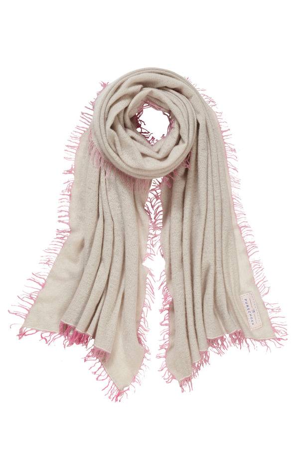 Pur Schoen Schal stone II fransen rose Begrenztes Angebot