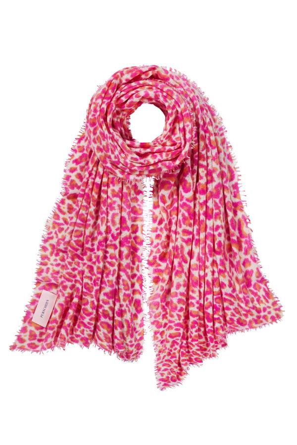 Pur Schoen Schal leo pink-orange Muttertagsangebot