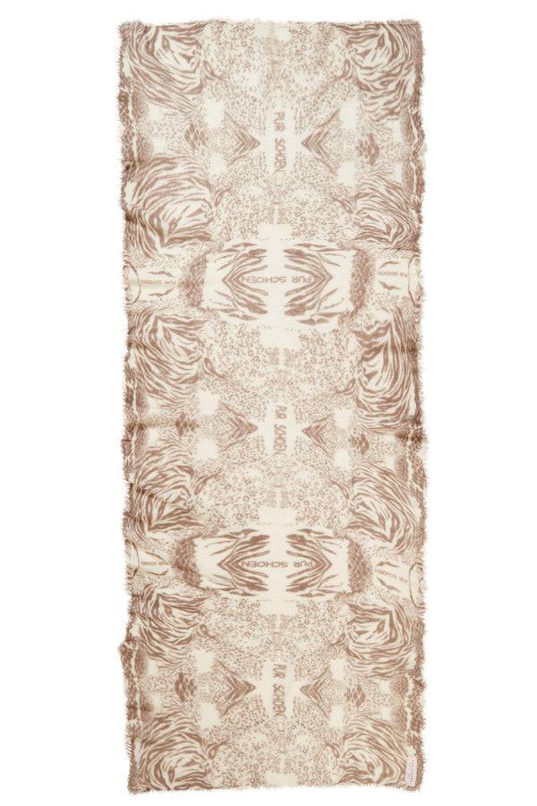 Pur Schoen Schal crazy animal nougat-natural Top Angebot