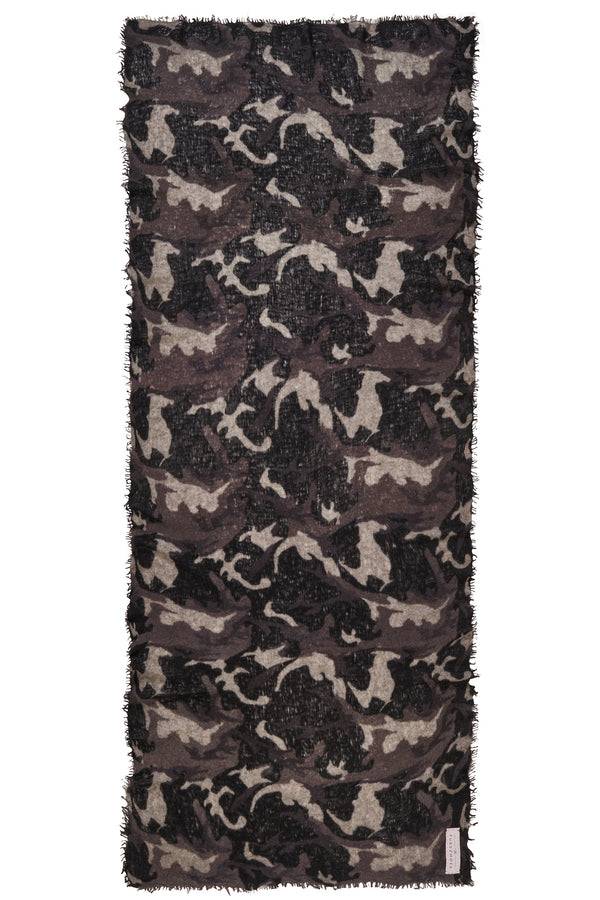 Pur Schoen Schal camo grey-black Online Outlet
