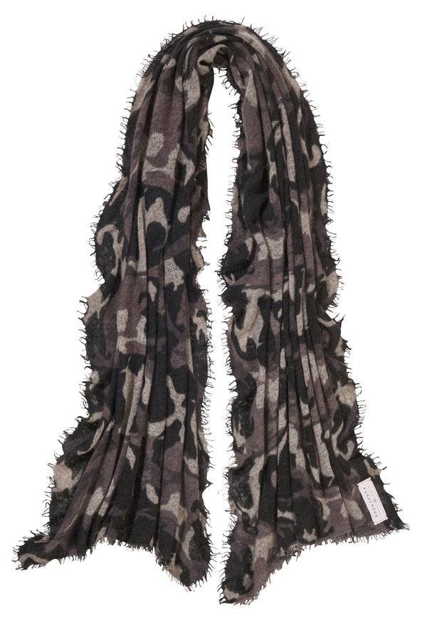 Pur Schoen Schal camo grey-black Online Outlet