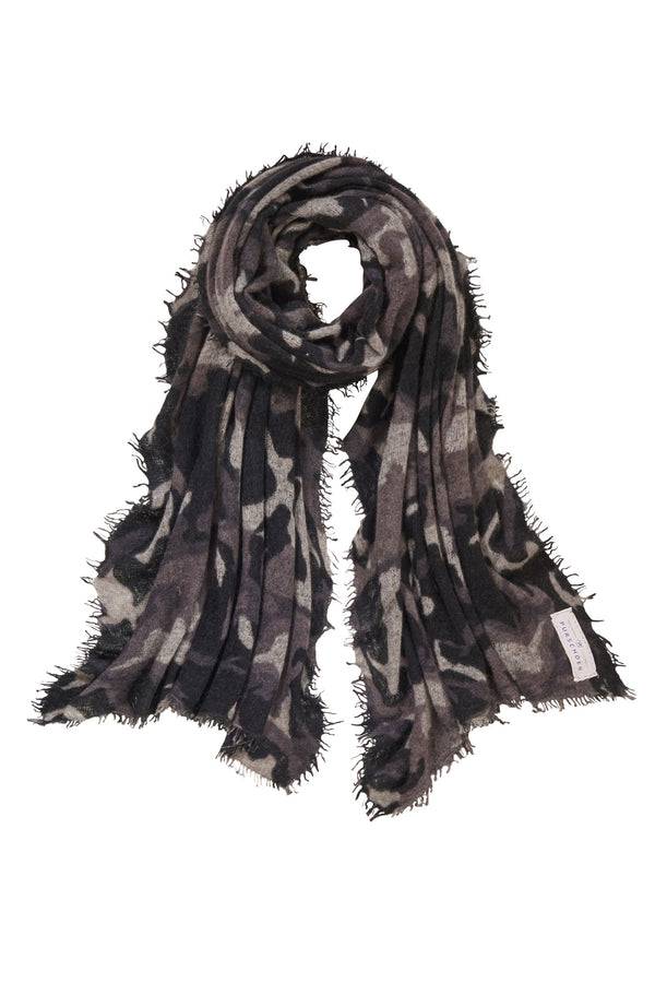 Pur Schoen Schal camo grey-black Online Outlet
